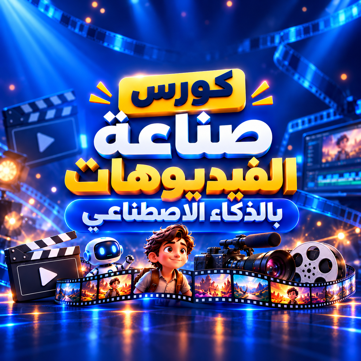 🎓 الكورس الشامل لصناعة الفيديوهات بالذكاء الاصطناعي • قصص أفلام • محتوى تعليمي • وثائقي • فيديوهات السوشيال ميديا• يوتيوب